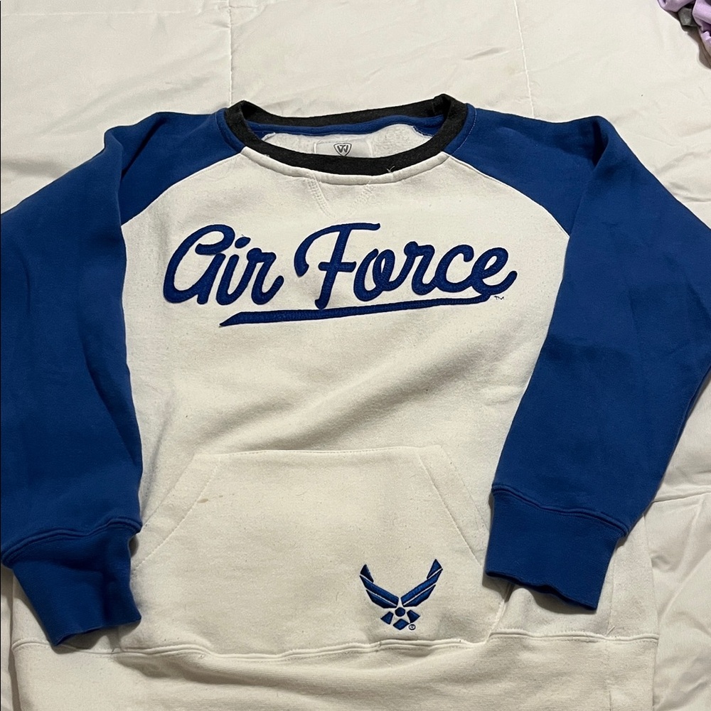 Air Force Blue and White Sweatshirt
